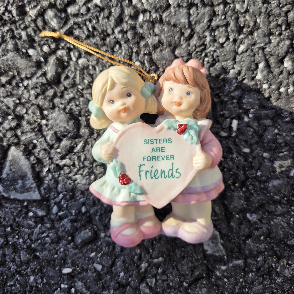 Vintage 1993 Enesco Sisters Are Forever Friends Ornament